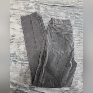 Womens LOFT Corduroy Gray/blue Skinny Pants!
